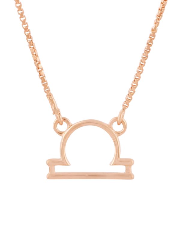 Rose gold plated 18-inch zodiac sign Necklace 