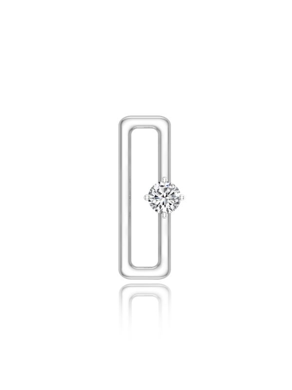Silgo 925 Sterling Silver Rhodium Plated Cubic Zirconia Pendant for Women Girls Gift