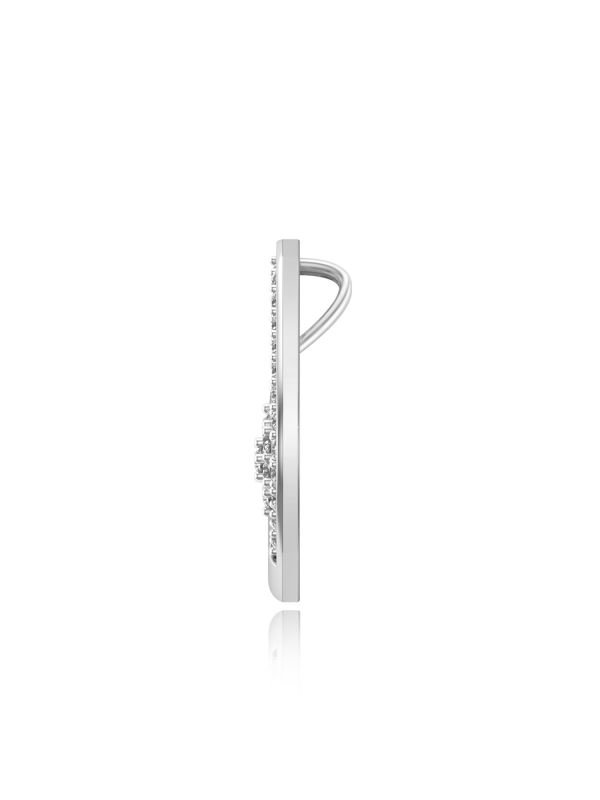 Silgo 925 Sterling Silver Plated Cubic Zirconia Stone Pendant for Women Gift