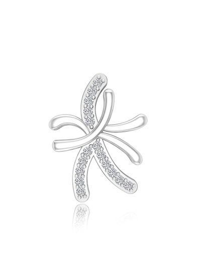 Silgo 925 Sterling Silver Cubic Zirconia Rhodium Plated Pendant for Women Girl Jewelry